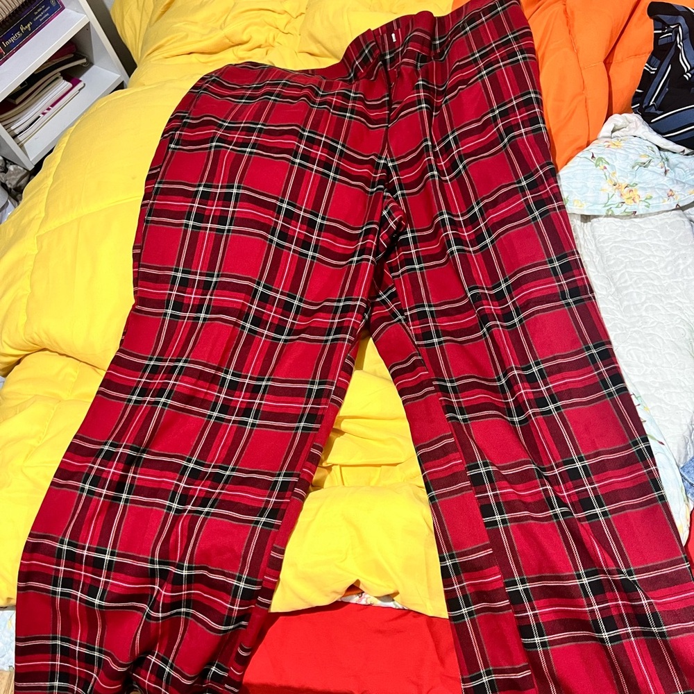 Cato Red and Black Plaid Pants